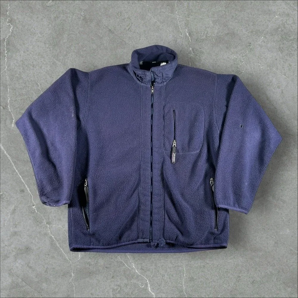 Vintage Patagonia Jacket Mens Medium Purple Synchilla Deep Pile 90s Made In USA